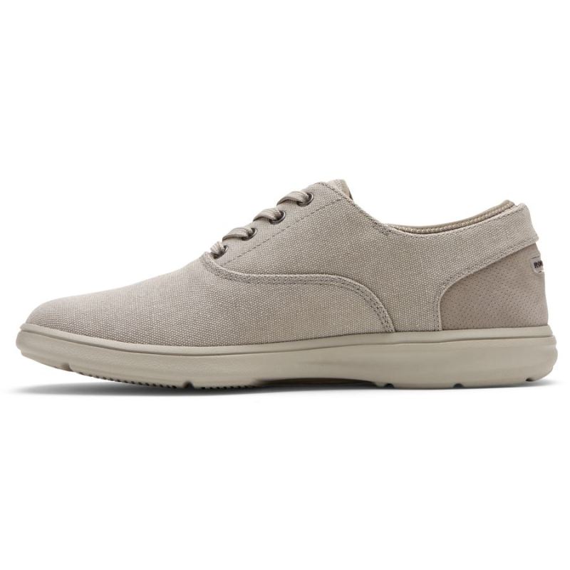 ROCKPORT - MEN'S ZADEN CVO SNEAKER-DOVE CANVAS NUBUCK