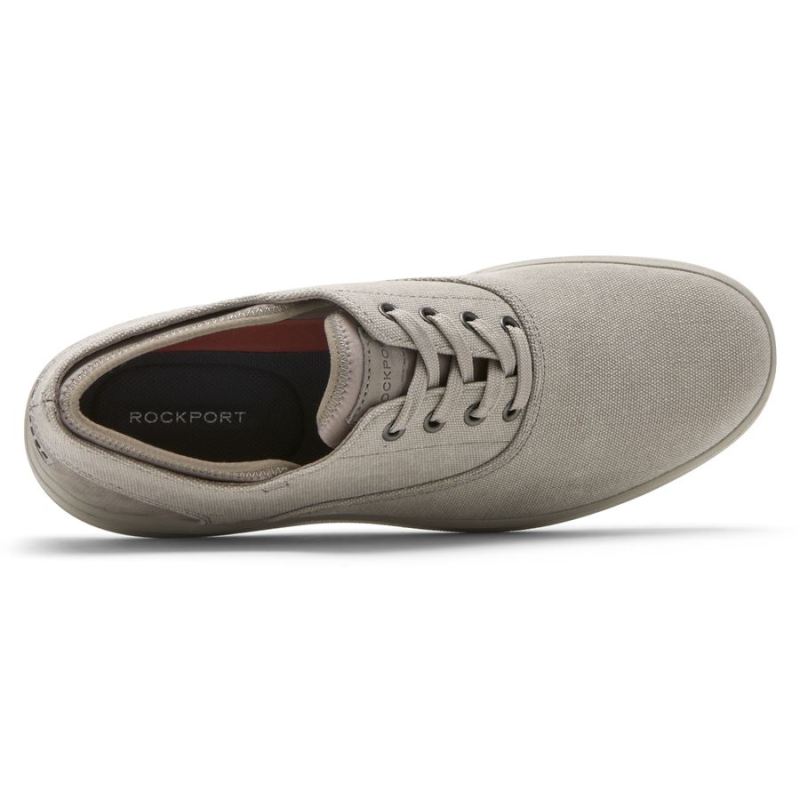 ROCKPORT - MEN'S ZADEN CVO SNEAKER-DOVE CANVAS NUBUCK