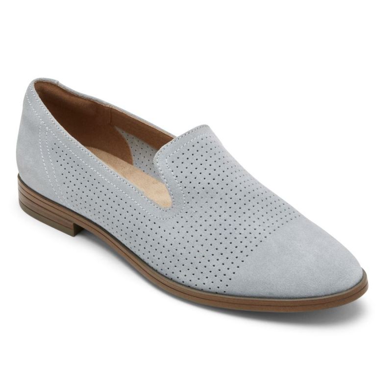 ROCKPORT - WOMEN'S PERPETUA PERFORATED LOAFER-BLUE CHAMBRAY