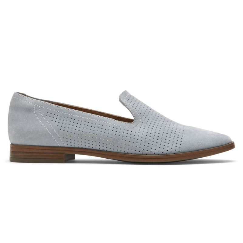 ROCKPORT - WOMEN'S PERPETUA PERFORATED LOAFER-BLUE CHAMBRAY