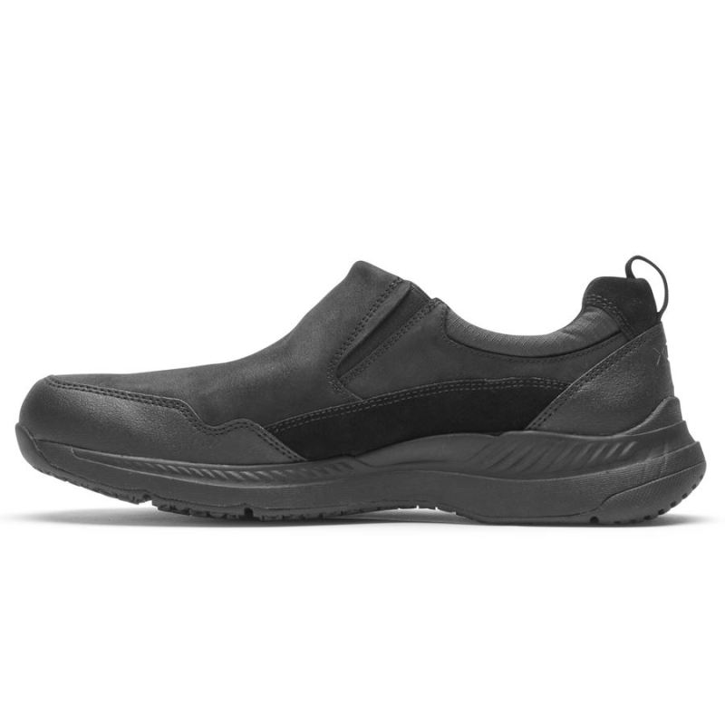 ROCKPORT - MEN'S TOTAL MOTION TRAIL SLIP-ON-WATERPROOF-Black