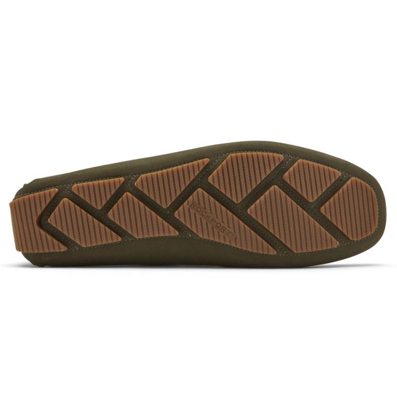 ROCKPORT - MEN'S RHYDER TIE LOAFER-OLIVE NUBUCK