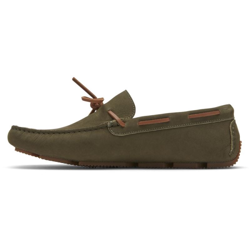 ROCKPORT - MEN'S RHYDER TIE LOAFER-OLIVE NUBUCK