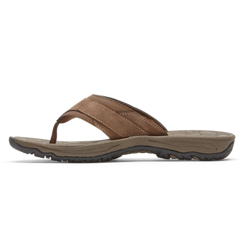 ROCKPORT - MEN'S HAYES THONG SANDAL-TAN