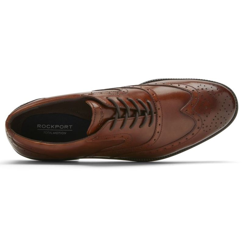 ROCKPORT - MEN'S TOTAL MOTION DRESSPORT WINGTIP-TAN