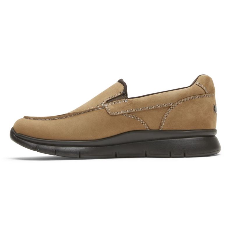 ROCKPORT - MEN'S PRIMETIME MOC SLIP-ON-NEW VICUNA NBK