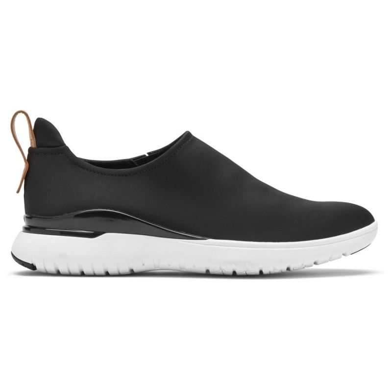 ROCKPORT - WOMEN'S TOTAL MOTION SPORT HIGH SLIP-ON-BLACK LYCRA