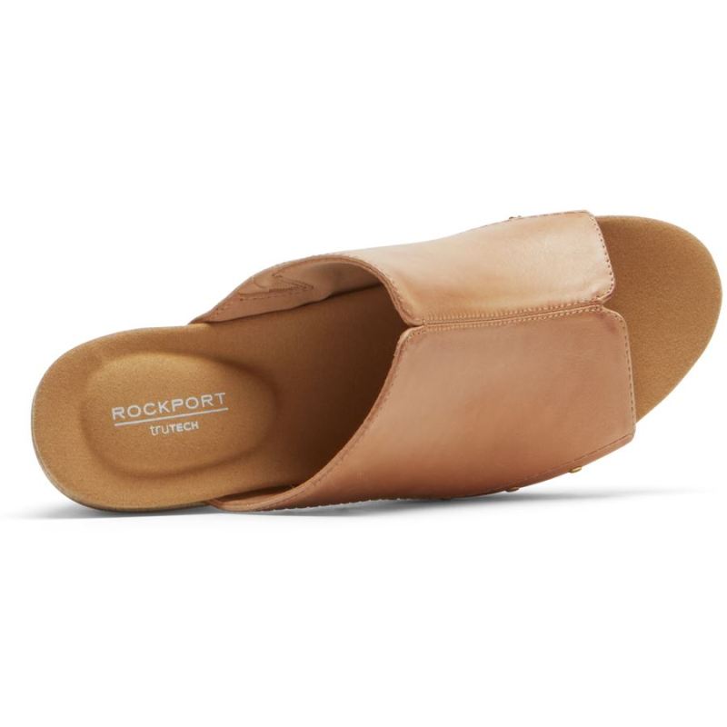 ROCKPORT - WOMEN'S VIVIANNE SLIDE SANDAL-HONEY STUDDED