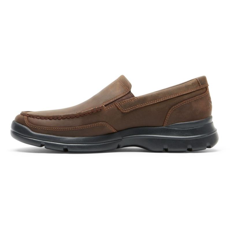 ROCKPORT - MEN'S JUNCTION POINT SLIP-ON-CHOCOLATE