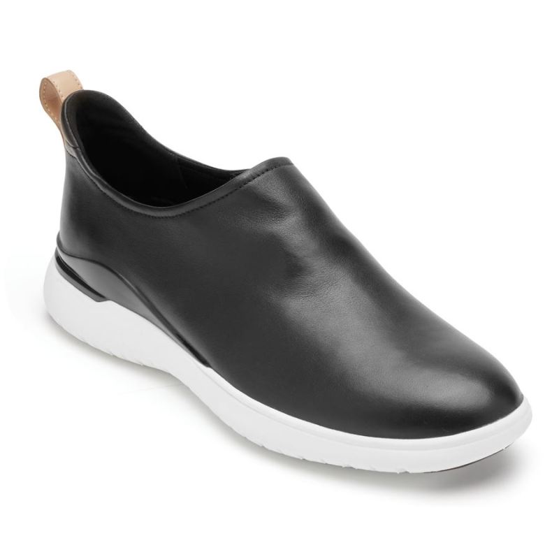 ROCKPORT - WOMEN'S TOTAL MOTION SPORT HIGH SLIP-ON-BLACK LEATHER