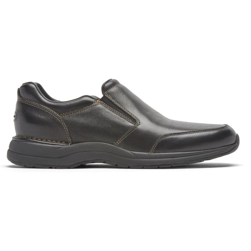 ROCKPORT - MEN'S EDGE HILL 2 DOUBLE GORE SLIP-ON-BLACK