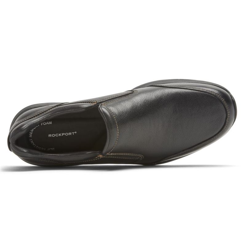 ROCKPORT - MEN'S EDGE HILL 2 DOUBLE GORE SLIP-ON-BLACK