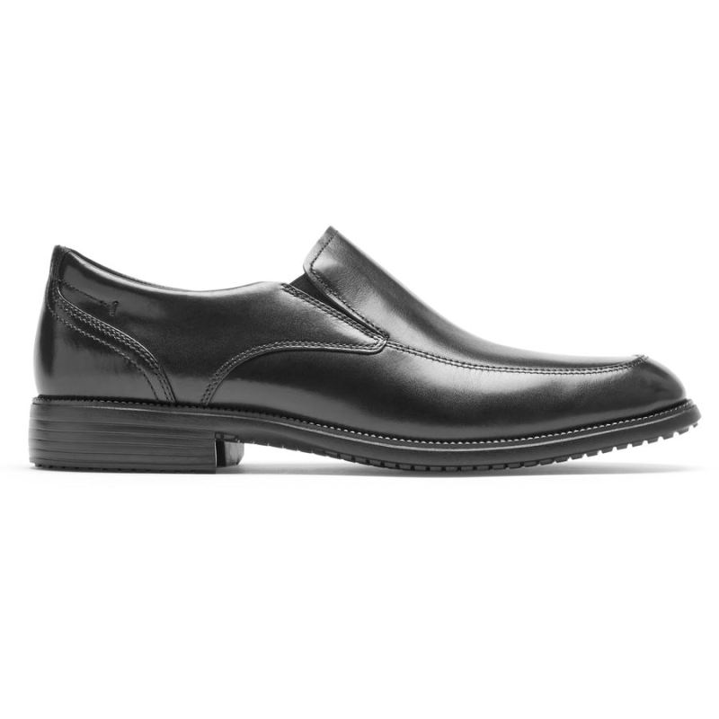 ROCKPORT - MEN'S TOTAL MOTION DRESSPORT SLIP-ON-BLACK