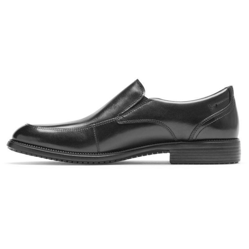 ROCKPORT - MEN'S TOTAL MOTION DRESSPORT SLIP-ON-BLACK