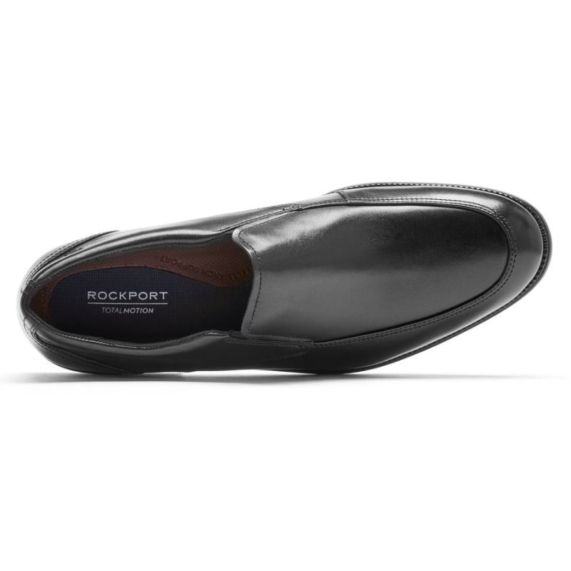 ROCKPORT - MEN'S TOTAL MOTION DRESSPORT SLIP-ON-BLACK