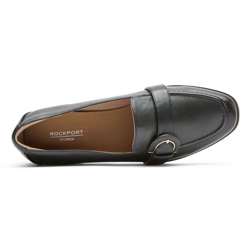 ROCKPORT - WOMEN'S SUSANA BUCKLE LOAFER-BLACK