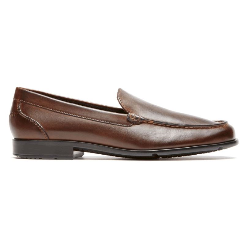 ROCKPORT - MEN'S CLASSIC VENETIAN LOAFER-DARK BROWN