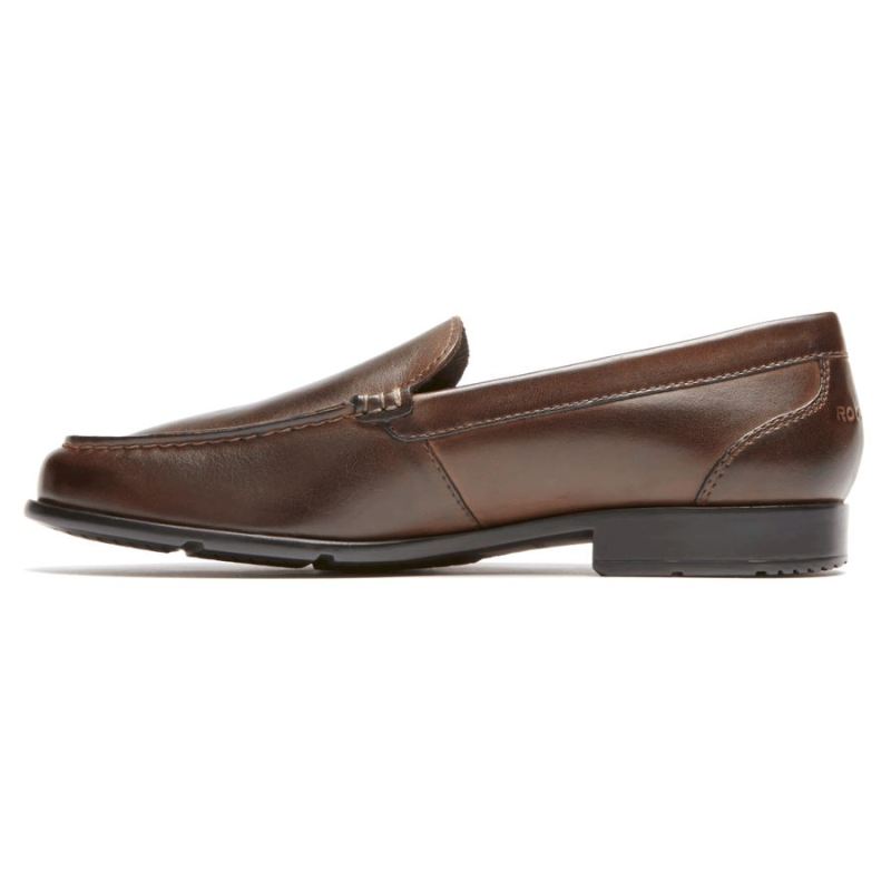 ROCKPORT - MEN'S CLASSIC VENETIAN LOAFER-DARK BROWN