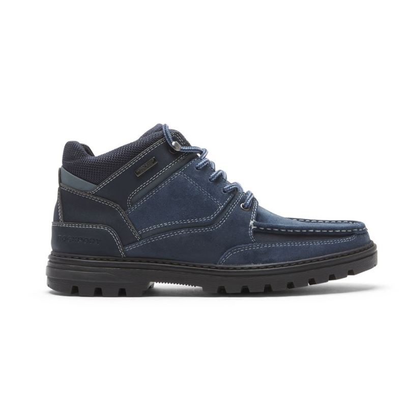 ROCKPORT - MEN'S WEATHER-READY BOOT-WATERPROOF-NAVY SUEDE