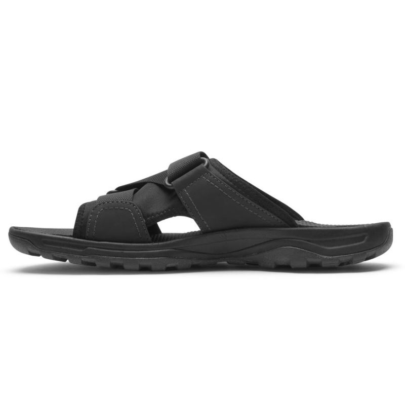 ROCKPORT - MEN'S XCS TRAIL TECHNIQUE VELCRO SLIDE-BLACK