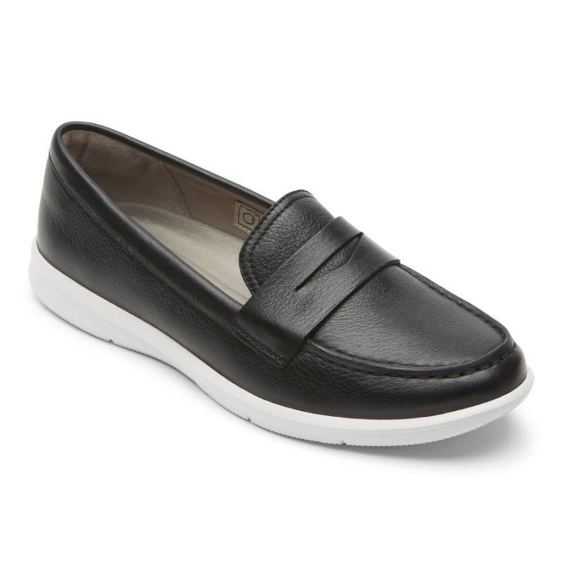 ROCKPORT - WOMEN'S AYVA WASHABLE PENNY LOAFER-BLACK