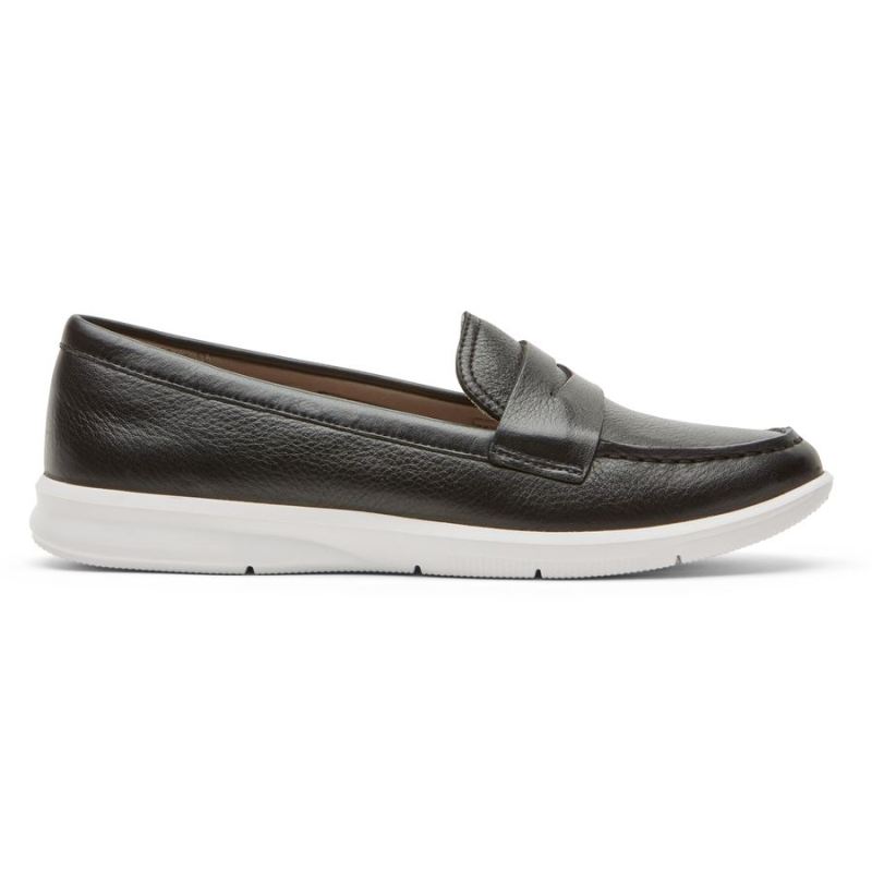 ROCKPORT - WOMEN'S AYVA WASHABLE PENNY LOAFER-BLACK