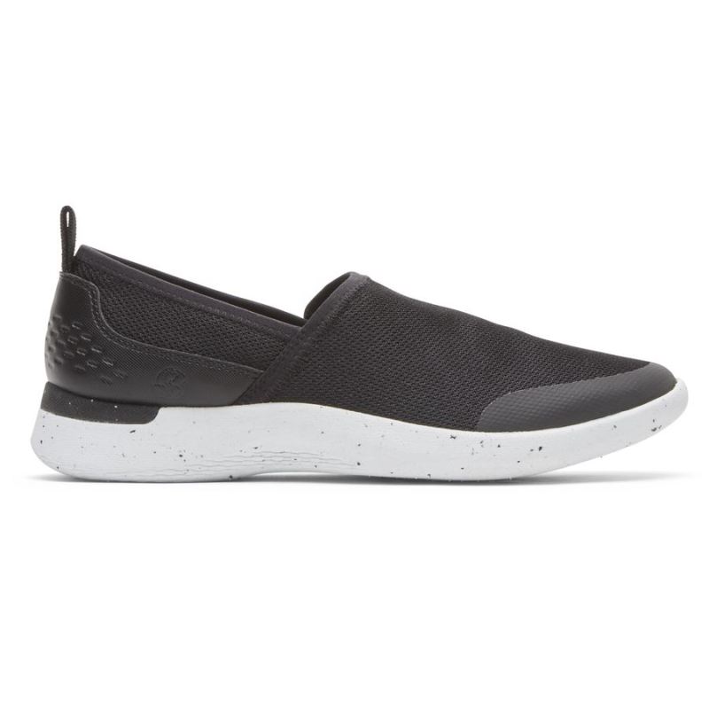 ROCKPORT - WOMEN'S TRUFLEX FLY WASHABLE KNIT SLIP-ON-BLACK KNIT WASHABLE