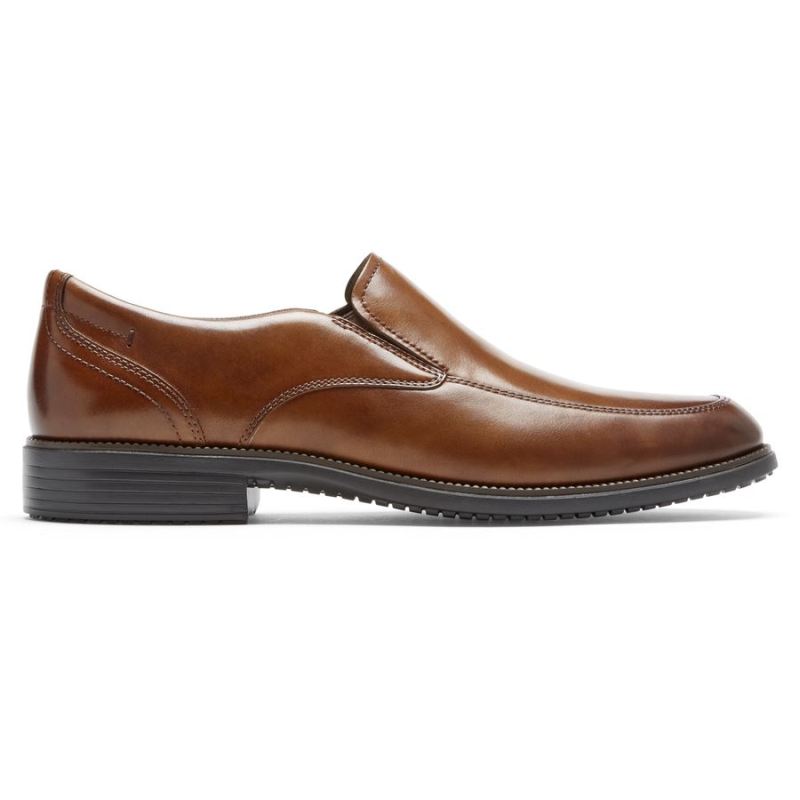 ROCKPORT - MEN'S TOTAL MOTION DRESSPORT SLIP-ON-TAN