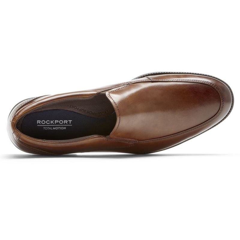 ROCKPORT - MEN'S TOTAL MOTION DRESSPORT SLIP-ON-TAN