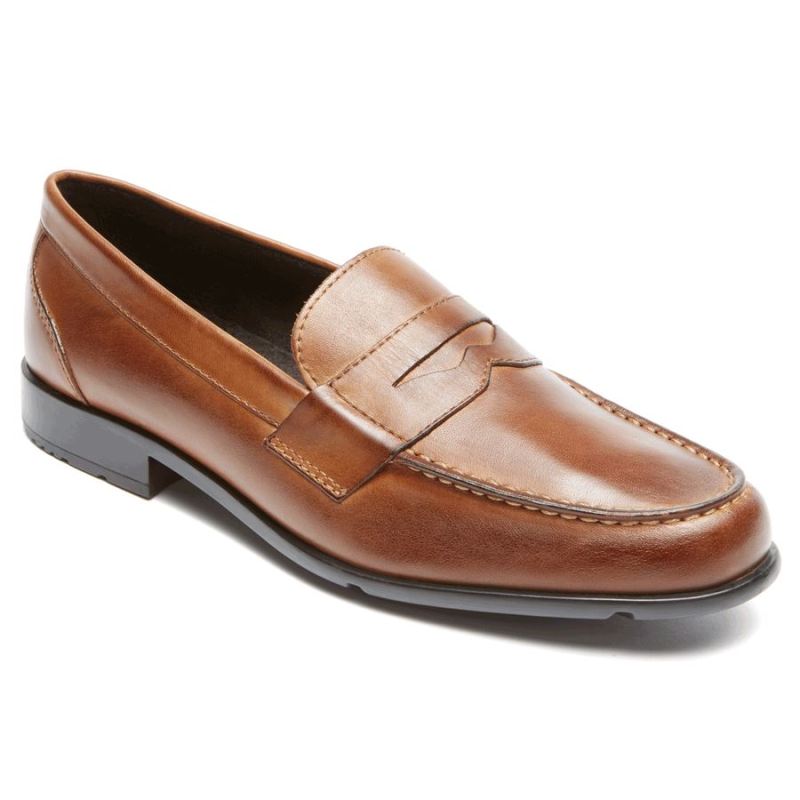 ROCKPORT - MEN'S CLASSIC PENNY LOAFER-COGNAC