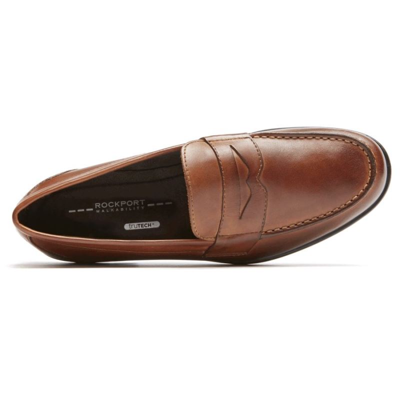 ROCKPORT - MEN'S CLASSIC PENNY LOAFER-COGNAC