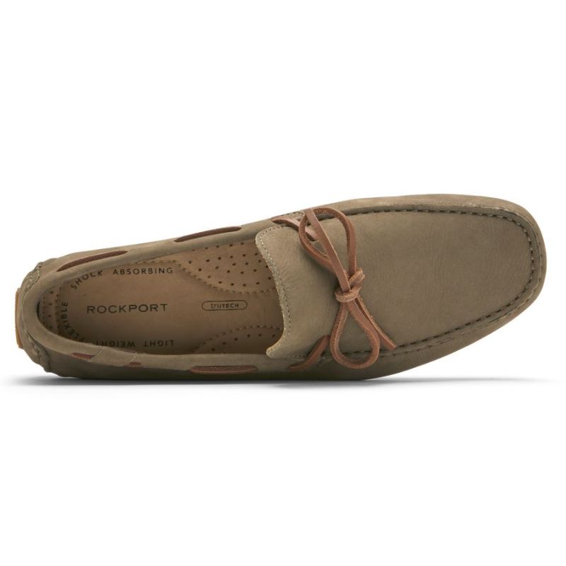 ROCKPORT - MEN'S RHYDER TIE LOAFER-VICUNA NUBUCK