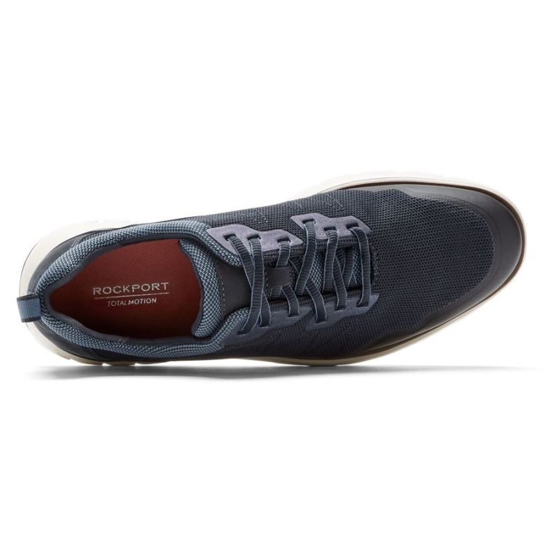 ROCKPORT - MEN'S TOTAL MOTION SPORT MUDGUARD SNEAKER-NEW DRESS BLUES