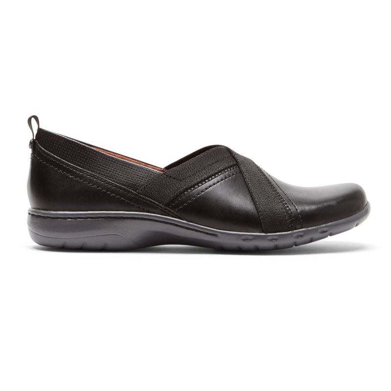 ROCKPORT - WOMEN'S COBB HILL PENFIELD SLIP-ON-BLACK