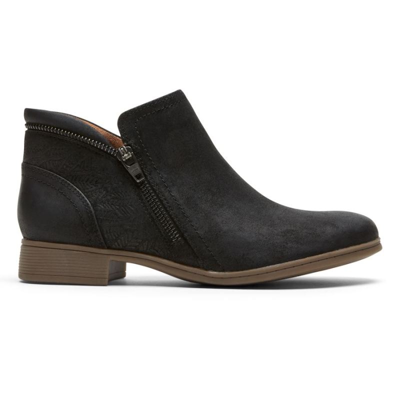 ROCKPORT - WOMEN'S COBB HILL CROSBIE BOOTIE-BLACK