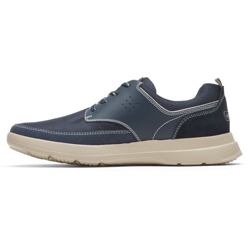 ROCKPORT - MEN'S TRUFLEX CAYDEN PLAIN TOE SNEAKER-NEW DRESS BLUES LEATHER