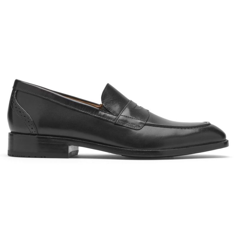 ROCKPORT - MEN'S TOTAL MOTION OFFICE PENNY LOAFER-BLACK