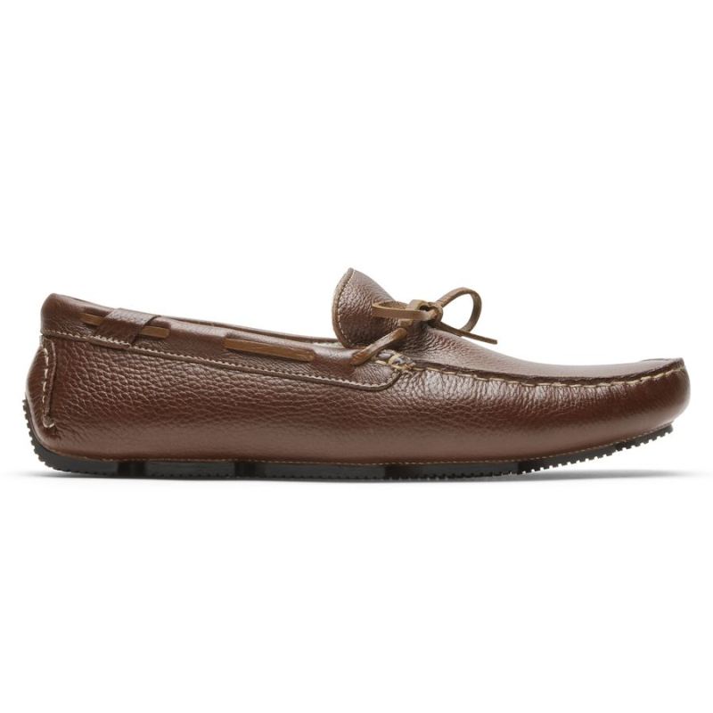 ROCKPORT - MEN'S RHYDER TIE SLIPPER-Mahogany