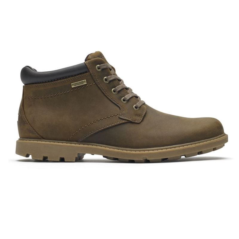 ROCKPORT - RUGGED BUCKS WATERPROOF BOOT-BOSTON TAN