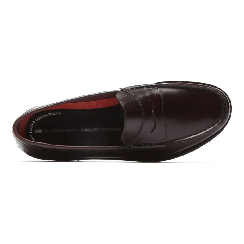 ROCKPORT - MODERN PREP PENNY LOAFER-BURGUNDY