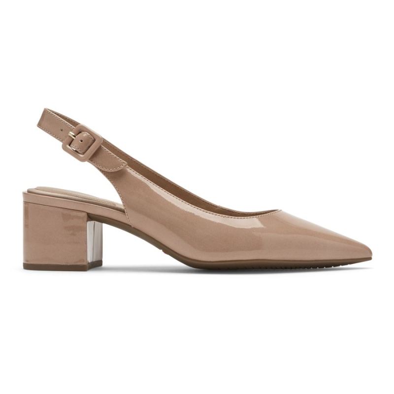 ROCKPORT - WOMEN'S TOTAL MOTION NOELLE SLINGBACK HEEL-AU NATUREL