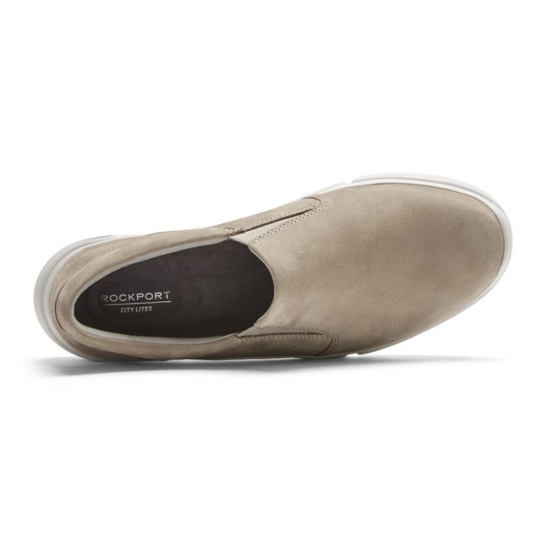 ROCKPORT - WOMEN'S R-EVOLUTION WASHABLE SLIP-ON SNEAKER-DOVE WASHABLE