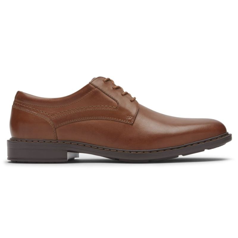 ROCKPORT - MEN'S PARSONS PLAIN TOE OXFORD-COGNAC