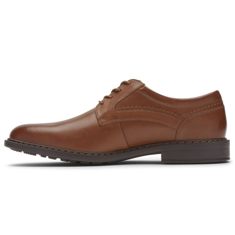 ROCKPORT - MEN'S PARSONS PLAIN TOE OXFORD-COGNAC