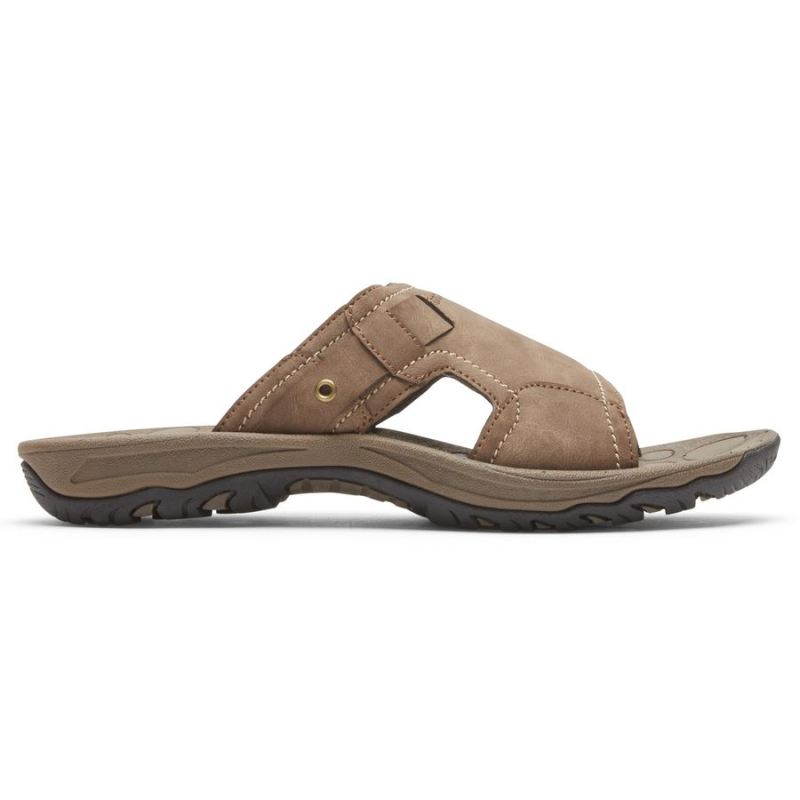 ROCKPORT - MEN'S HAYES SLIDE SANDAL-TAUPE