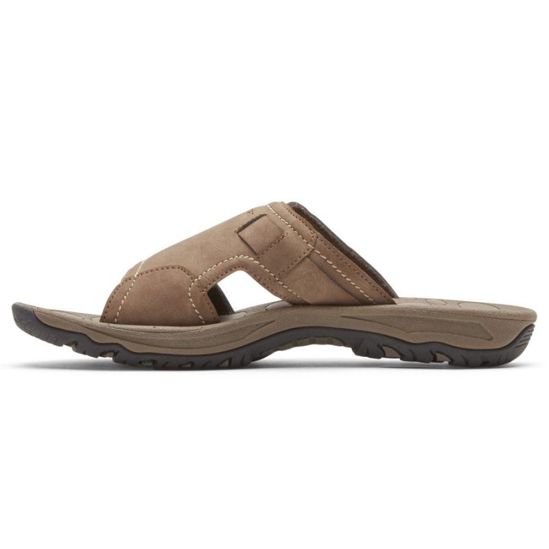 ROCKPORT - MEN'S HAYES SLIDE SANDAL-TAUPE