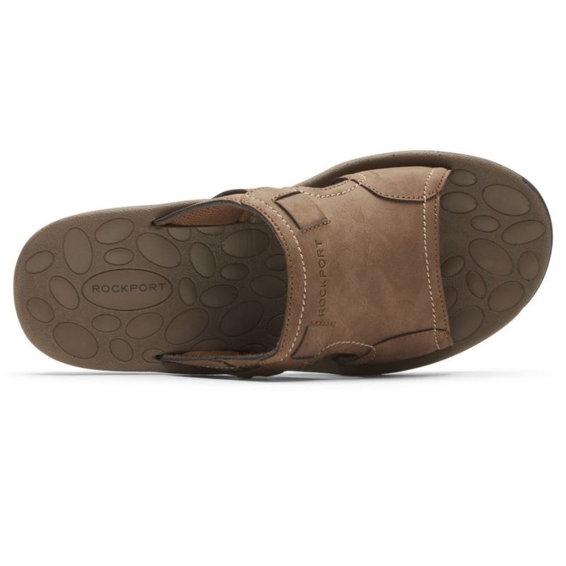 ROCKPORT - MEN'S HAYES SLIDE SANDAL-TAUPE