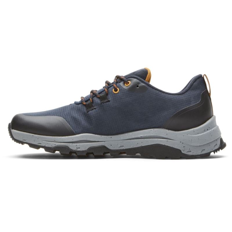 ROCKPORT - MEN'S XCS PATHWAY WATERPROOF SPORT OXFORD-NEW DRESS BLUES RIPSTOP POLYES