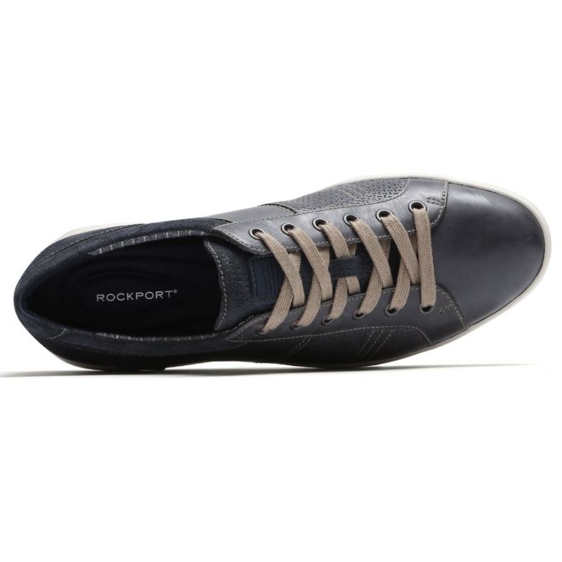 ROCKPORT - MEN'S COLLE TIE SNEAKER-BLUE/GREY