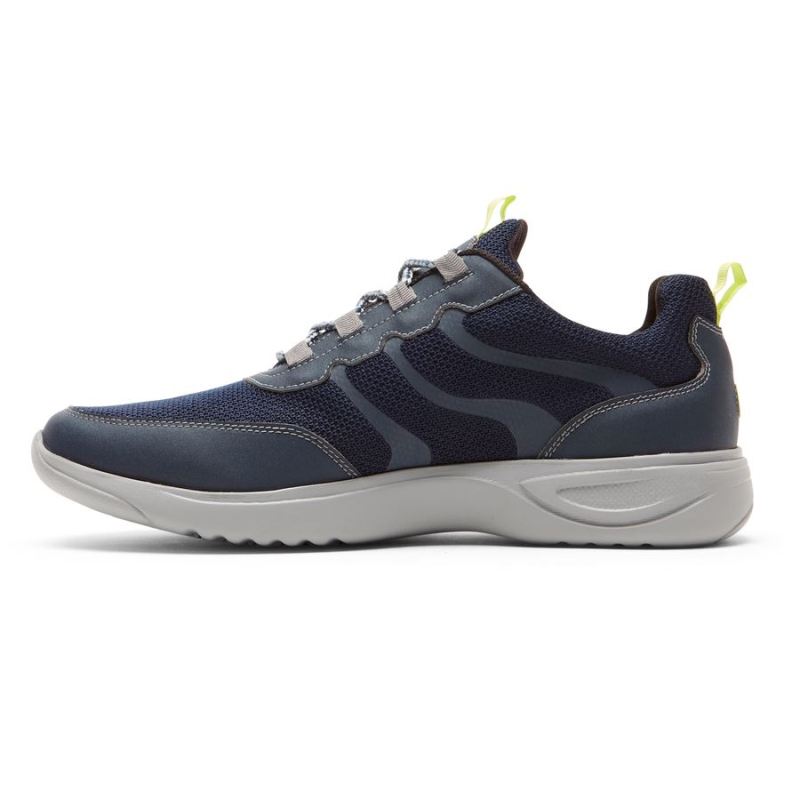 ROCKPORT - MEN'S METRO PATH GHILLIE SNEAKER-NAVY MESH